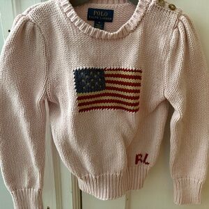 POLO Toddler Sweater *American Flag* 4T